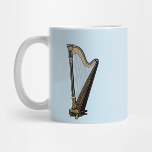 Harp cartoon illustration Mug